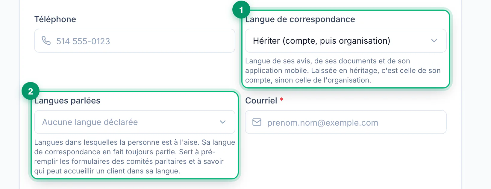 Adding a supervisor · étape 4 : Choose the languages