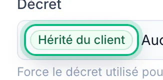 Check the shift's decree · vue rapprochée