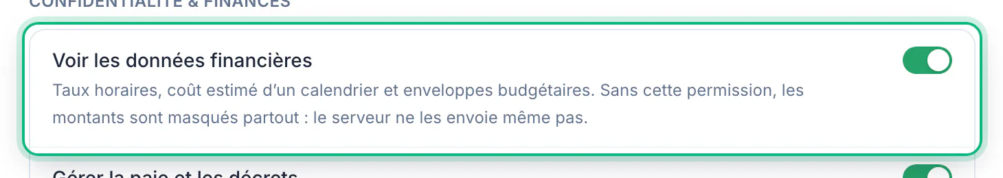 Ajustar los permisos · vue rapprochée
