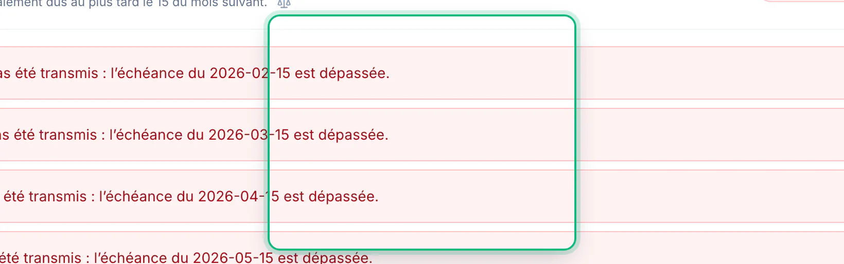 Producing the monthly CPEEP report · étape 7 : Go back to the decree's text