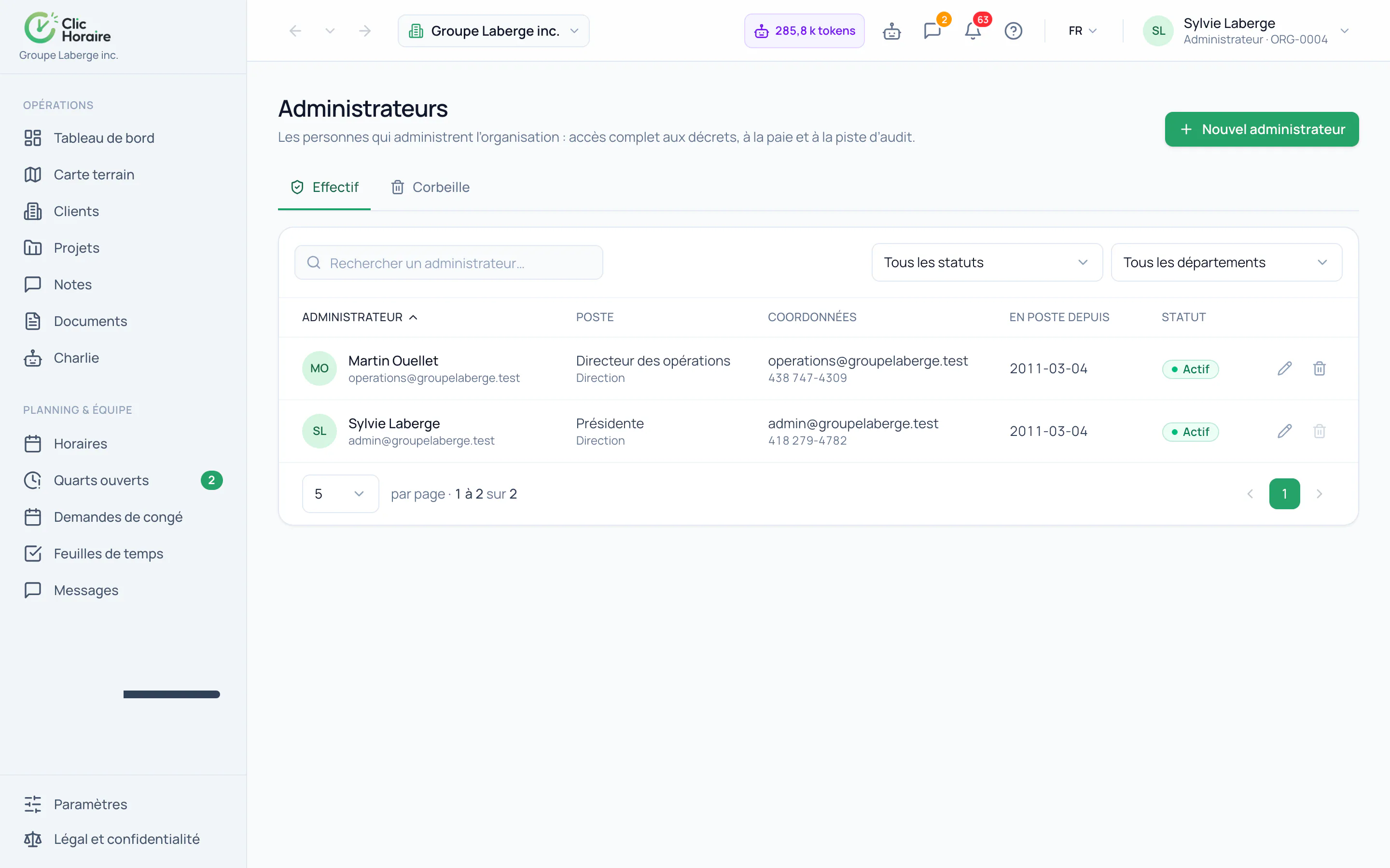 Answering an employee's access request · étape 1 : Find the person