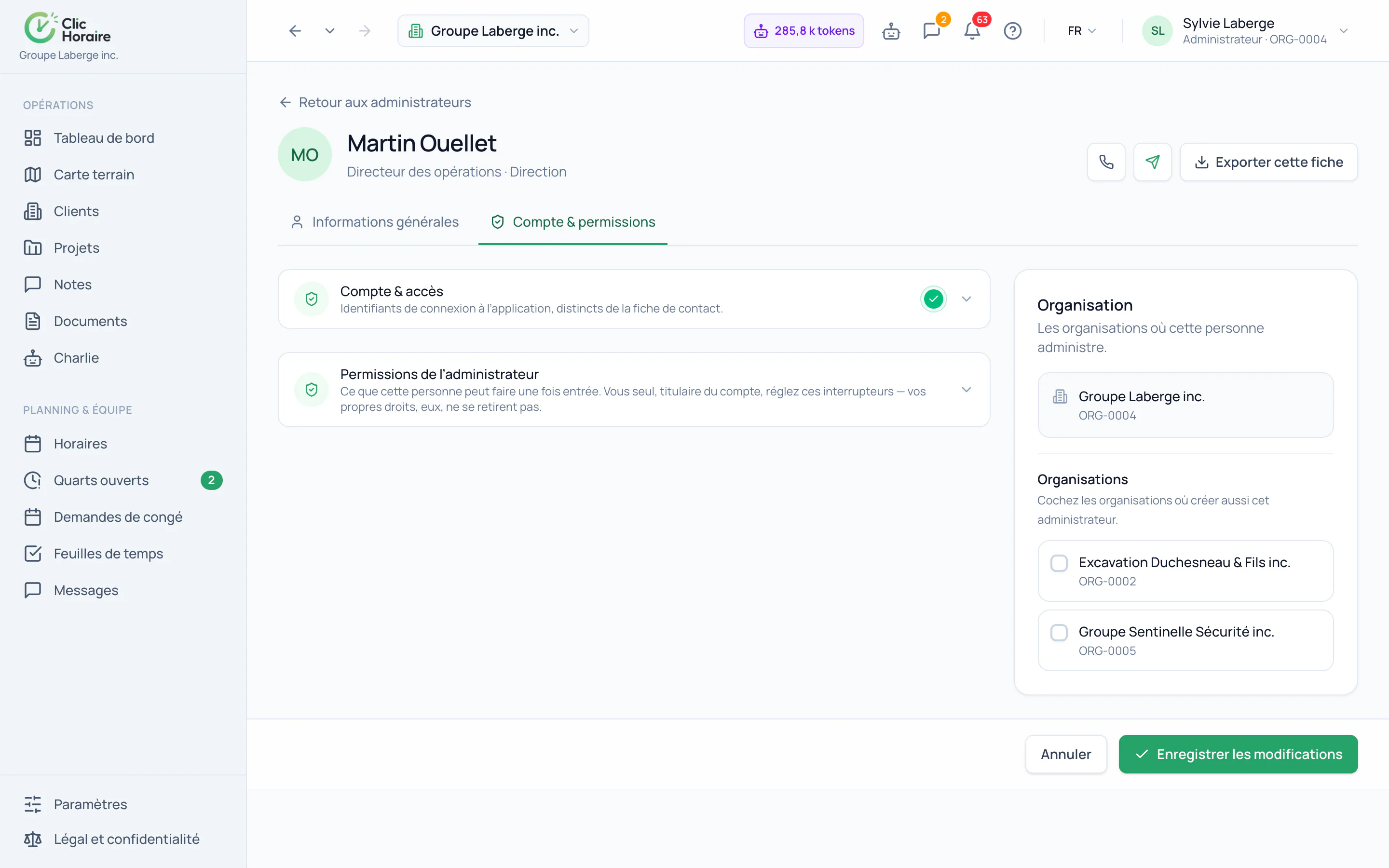 Answering an employee's access request · étape 4 : Check what the person can already see