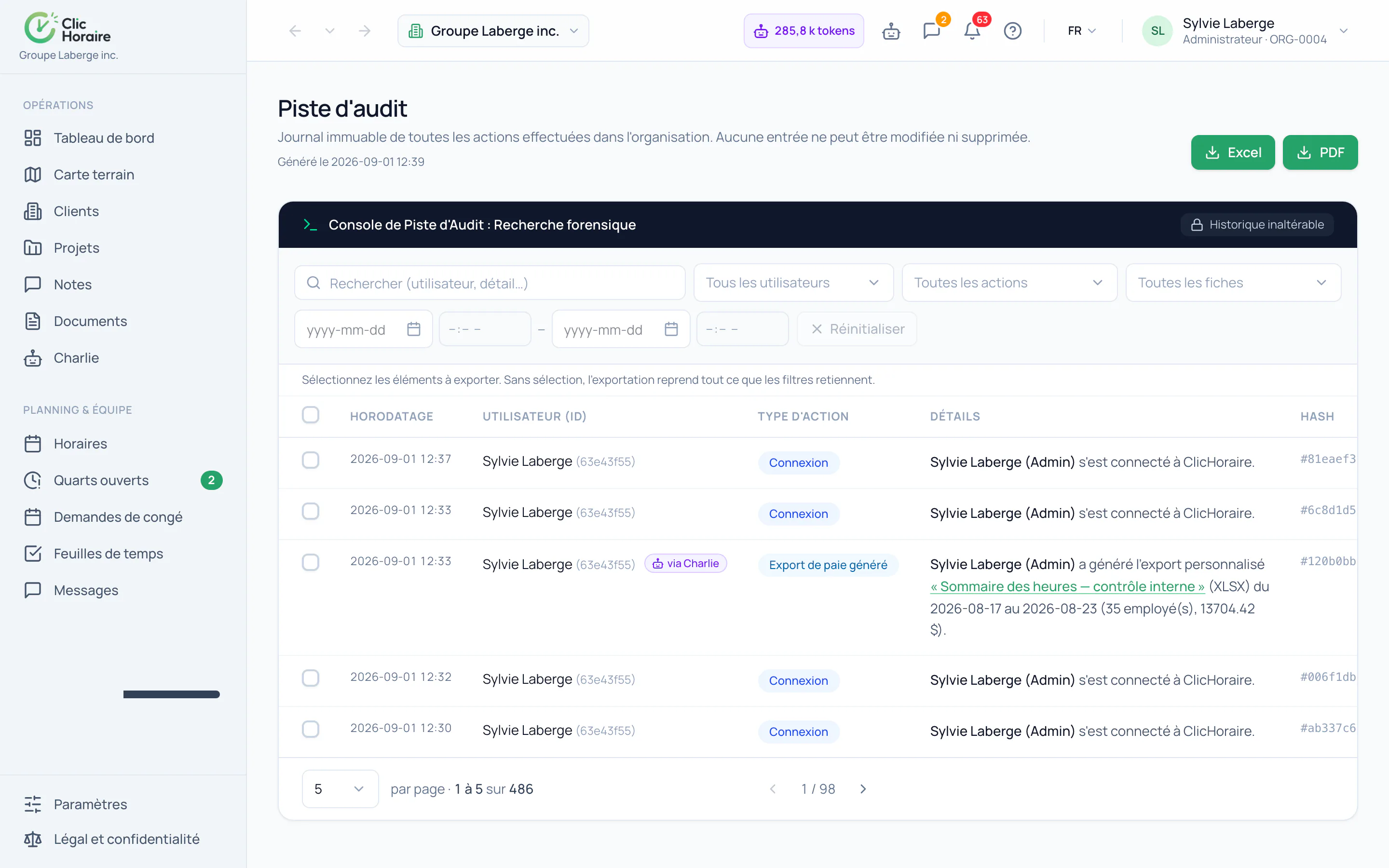 Answering an employee's access request · étape 5 : Keep a record of your answer