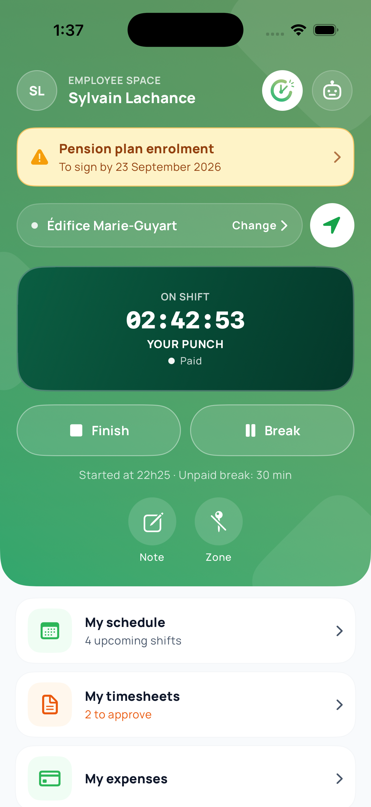 Application mobile & tablette — iPhone